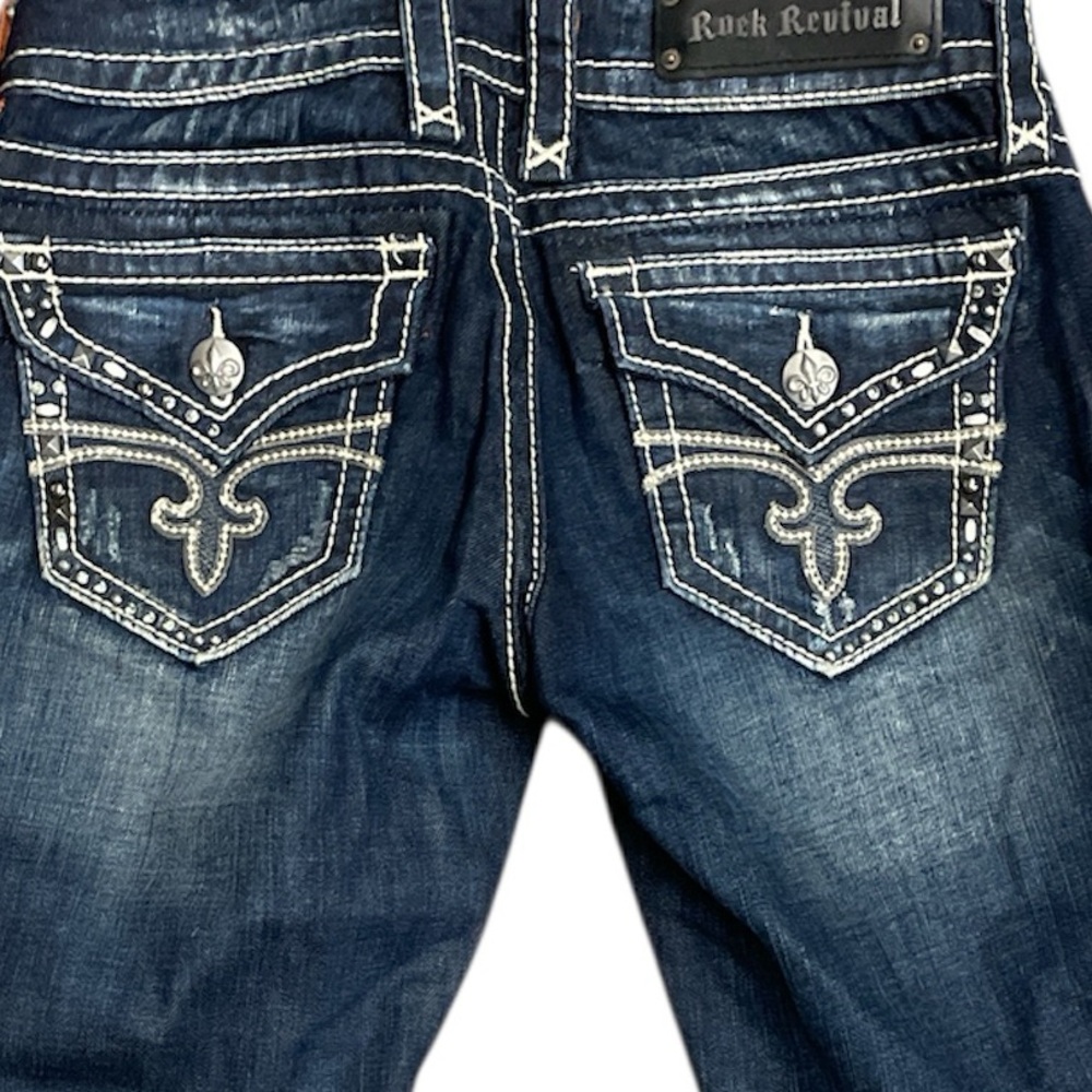 Rock Revival Noelle Deniem blue Jean capris size 27